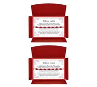 arana's® - Originale bracciale rosso a sette nodi - amuleto per la fortuna - contro il malocchio - filo rosso protezione energia negativa - donna uomo bambino coppia amici, Desde 11 cm a 28 cm, Nylon
