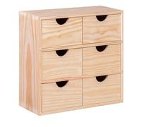 ARANAZ S.L. MANUFACTURAS DE LA MADERA Miniblock 6 cassetti in legno di pino