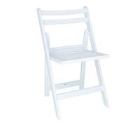 ARANAZ S.L. MANUFACTURAS DE LA MADERA Sedia pieghevole ELO, 5 cm, colore bianco, 44 x 39 x 78,5