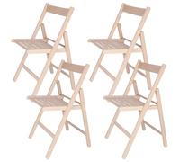 ARANAZ S.L. MANUFACTURAS DE LA MADERA Sedia Pieghevole, Faggio, Non Verniciato, 43x47x79