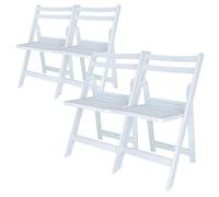 ARANAZ S.L. MANUFACTURAS DE LA MADERA Set di 4 sedie pieghevoli ELO 44 x 39 x 78,5 cm colore bianco