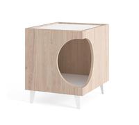 ARANAZ S.L. MANUFACTURAS DE LA MADERA Tavolino con foro per animali domestici, in colore legno, 50 x 40 x 40 cm