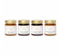 Arance Castelli - Pack 4 Marmellate Artigianali 250g - 100% Italiane, 70% Frutta, Senza Conservanti, Ideali per Colazione e Dolci (Degustazione Marmellate)