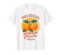 Arance fresche Vibes Estate Sole Vacanza per gli amanti della frutta italiana Maglietta