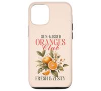 Arance vintage con fiori, Fresh Zesty Citrus-Loving Crew Custodia per iPhone 12/12 Pro