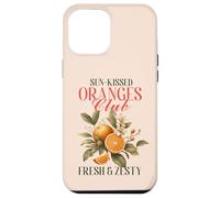 Arance vintage con fiori, Fresh Zesty Citrus-Loving Crew Custodia per iPhone 12 Pro Max