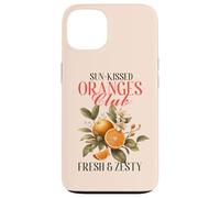 Arance vintage con fiori, Fresh Zesty Citrus-Loving Crew Custodia per iPhone 13