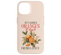 Arance vintage con fiori, Fresh Zesty Citrus-Loving Crew Custodia per iPhone 14