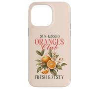 Arance vintage con fiori, Fresh Zesty Citrus-Loving Crew Custodia per iPhone 14 Pro Max