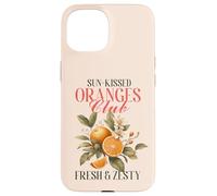 Arance vintage con fiori, Fresh Zesty Citrus-Loving Crew Custodia per iPhone 15