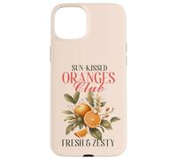 Arance vintage con fiori, Fresh Zesty Citrus-Loving Crew Custodia per iPhone 15 Plus