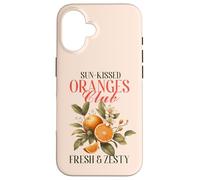 Arance vintage con fiori, Fresh Zesty Citrus-Loving Crew Custodia per iPhone 16