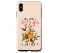 Arance vintage con fiori, Fresh Zesty Citrus-Loving Crew Custodia per iPhone XS Max