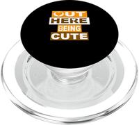 Arancia Fuori Qui Essere Carino Arancione PopSockets PopGrip per MagSafe