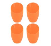 Arancia Paralume in Plastica 4 Pezzi Lampada da Tavolo per Salotto | Forma Obliqua a Ferro di Cavallo, Decorativo e Leggero, Attenua la Luce, Protegge la Lampadina