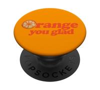 Arancia, sei contento, illustrazione, zesty PopSockets PopGrip Adesivo