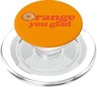 Arancia, sei contento, illustrazione, zesty PopSockets PopGrip per MagSafe