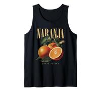 Arancia Vintage Aroma Tropicale Frutta Biologica Arte Botanica Canotta