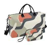 Arancio-Verde Camouflage Decorativo Duffel Bag Grande Borsa da Palestra con Cinghia Regolabile per Yoga Multifunzionale bulto para viajar