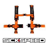 Arancione 4 Punto 2 " Nylon da Corsa Bardatura Spalla Pastiglia Sicurezza