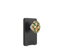 Arancione Bianco Giardino Fiori Pattern Floreale PopSockets PopWallet per MagSafe