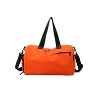 (Arancione) Borse sportive personalizzabili con scomparti per indumenti asciutti e bagnati, ideali per