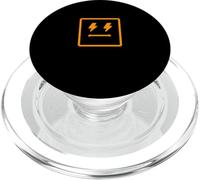 Arancione Doppio schiarente Quadrato Faccia Arancione Grafica PopSockets PopGrip per MagSafe