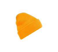 (Arancione fluorescente) Cappello invernale originale unisex Beechfield con risvolto, taglia unica,