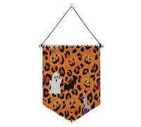 Arancione Halloween Happy Pumpkin banner gancio per parete con asta telescopica bandiere banner decorazioni cortile all'aperto per Festival & giorno speciale suministros para fiesta de a?o nuevo
