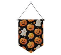 Arancione Halloween zucca decorazioni di Halloween banner per appendere con asta telescopica bandiere banner decorazione esterna per Festival & giorno speciale suministros para fiesta de a?o nuevo