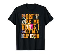 Arancione I Gatekeep The Drip Orange Graphic Maglietta