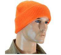 Arancione Inverno Orologio CAPPELLO - BERRETTO LANA PONPON Maglia Militare NUOVO