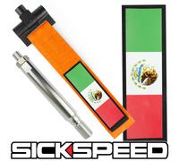 Arancione Messico Bandiera Anteriore Paraurti Retro da Corsa Tow Gancio Fascia 5