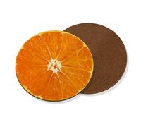 Arancione Mezza Sottobicchiere - Divertente Frutta