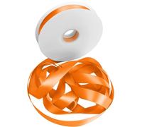 Arancione Nastro di Raso, Dooozy 25mm 91m Nastro Regalo in Tessuto Nastro Satinato per Confezioni Regalo, Evento Festivo, Decor di Nozze, Bomboniere, Regali Decor
