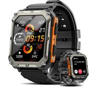 (Arancione) Nuovo C20pro Smartwatch Frequenza Cardiaca Bluetooth Chiamata Informazioni Push Braccialetto