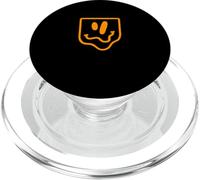 Arancione ondulato quadrato faccia grafica arancione PopSockets PopGrip per MagSafe