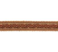 Arancione Oro Rosa 1.25 " Gimp Treccia Orlo / 0125BG Clr : 6122- Cannella
