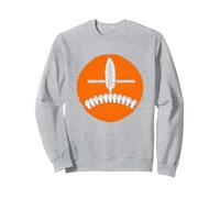 Arancione per commemorare: Omaggio all'unità indigena Felpa, Unisex per Adulti, Grigio Melange, XXL