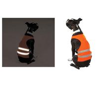 Arancione Riflettente Cane Sicurezza Gilet Camp, Hunt, Notte Camminata Luminoso