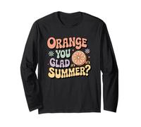 Arancione sei contento che sia grafica estiva Maglia a Manica