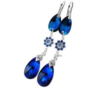 Arande Bellissimi orecchini unici in argento sterling 925 con certificato di autenticità della cometa Bella blu