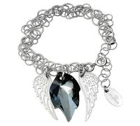 ARANDE Bracciale con ali d'angelo in argento Sterling 925, con cristalli originali
