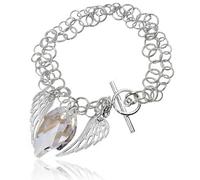 ARANDE Bracciale originale con ali d'angelo, in argento Sterling 925, con certificato