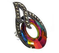 ARANDE Helios Admire - Anello in argento 925 con cristalli originali, certificato