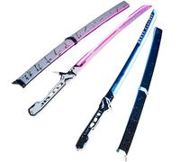 Arasaka Thermal Katana LED 2077 Metal Edition Lumina RGB, Fatto a mano, robusto, leggero e durevole, sicuro, costume cosplay e articolo da collezione (nero, senza guaina)