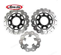Arashi 1 Set 310/220 millimetri CNC Galleggiante Anteriore Posteriore Disco Freno Rotori Per SUZUKI GSX R 1000 GSX1000R 2009 - 2015 K9 K10 2010 2011 Black Front Disc