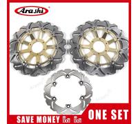 Arashi 1 Set per HONDA XLV hepa ABS 1000 2004-2011 CNC freno anteriore flottante rotori disco freno posteriore 2004 2005 2006 2007 2008 Black NO ABS Hole