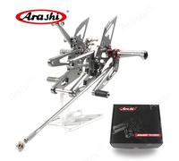 Arashi CNC Poggiapiedi Regolabile Per YAMAHA YZF R6 2003 - 2025 Rider Rearset Pedane YZF-R6 2004 2005 2006 2007 2008 2009 2010 Black 2006-2016