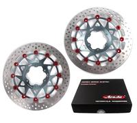 Arashi Dischi Freno Anteriori Flottanti Rotori per B.M.W M1000R 2023-2024 / M1000RR 2021-2024 / M1000XR 2024 / S1000RR ABS 2019-2023 / S1000XR M 2024 / S1000R 2021-2025 Accessori di ricambio Grigio